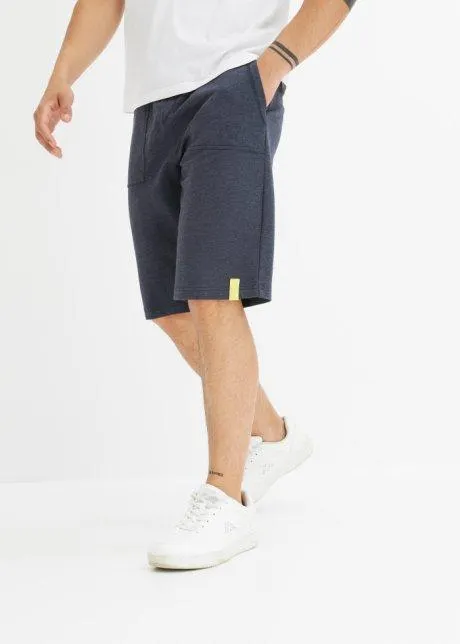Trikåbermudas med denimlook
