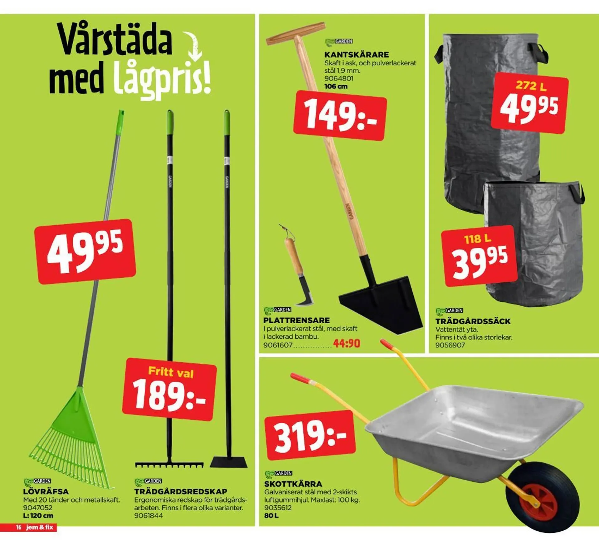 Jem&Fix reklamblad från 10 mars till 23 mars 2025 - Reklamblad sidor 16