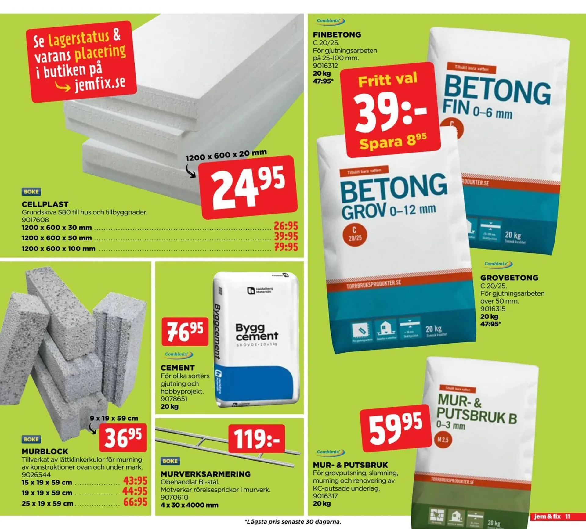 Jem&Fix reklamblad från 6 april till 20 april 2026 - Reklamblad sidor 11