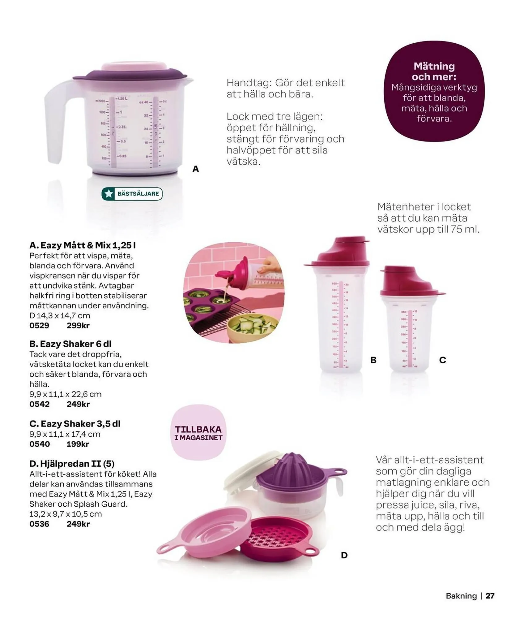 Tupperware reklamblad från 1 oktober till 31 mars 2025 - Reklamblad sidor 27