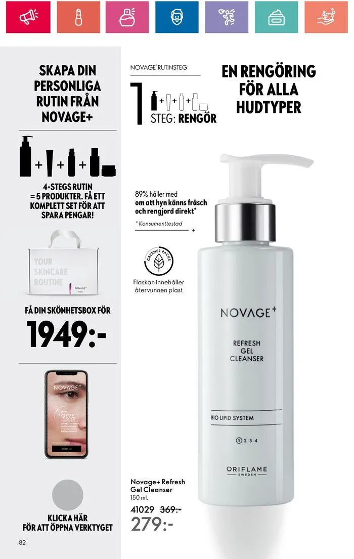Oriflame reklamblad från 20 juni till 4 juli 2024 - Reklamblad sidor 82