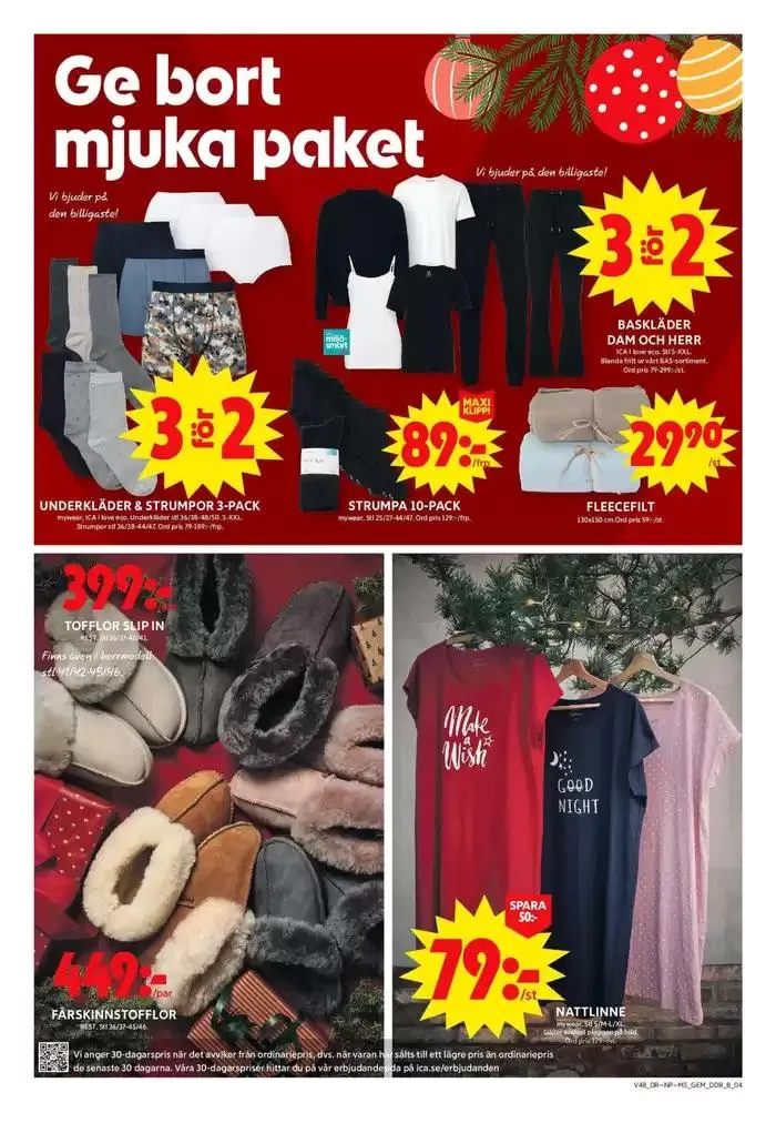 Fantastiska rabatter på utvalda produkter från 23 november till 7 december 2024 - Reklamblad sidor 4