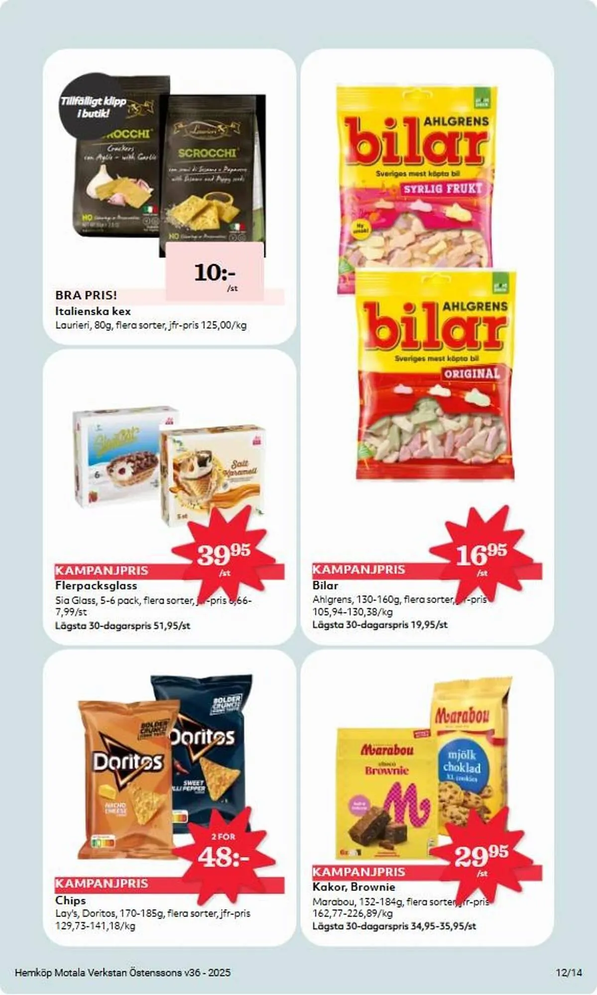 Östenssons reklamblad från 1 september till 7 september 2025 - Reklamblad sidor 12