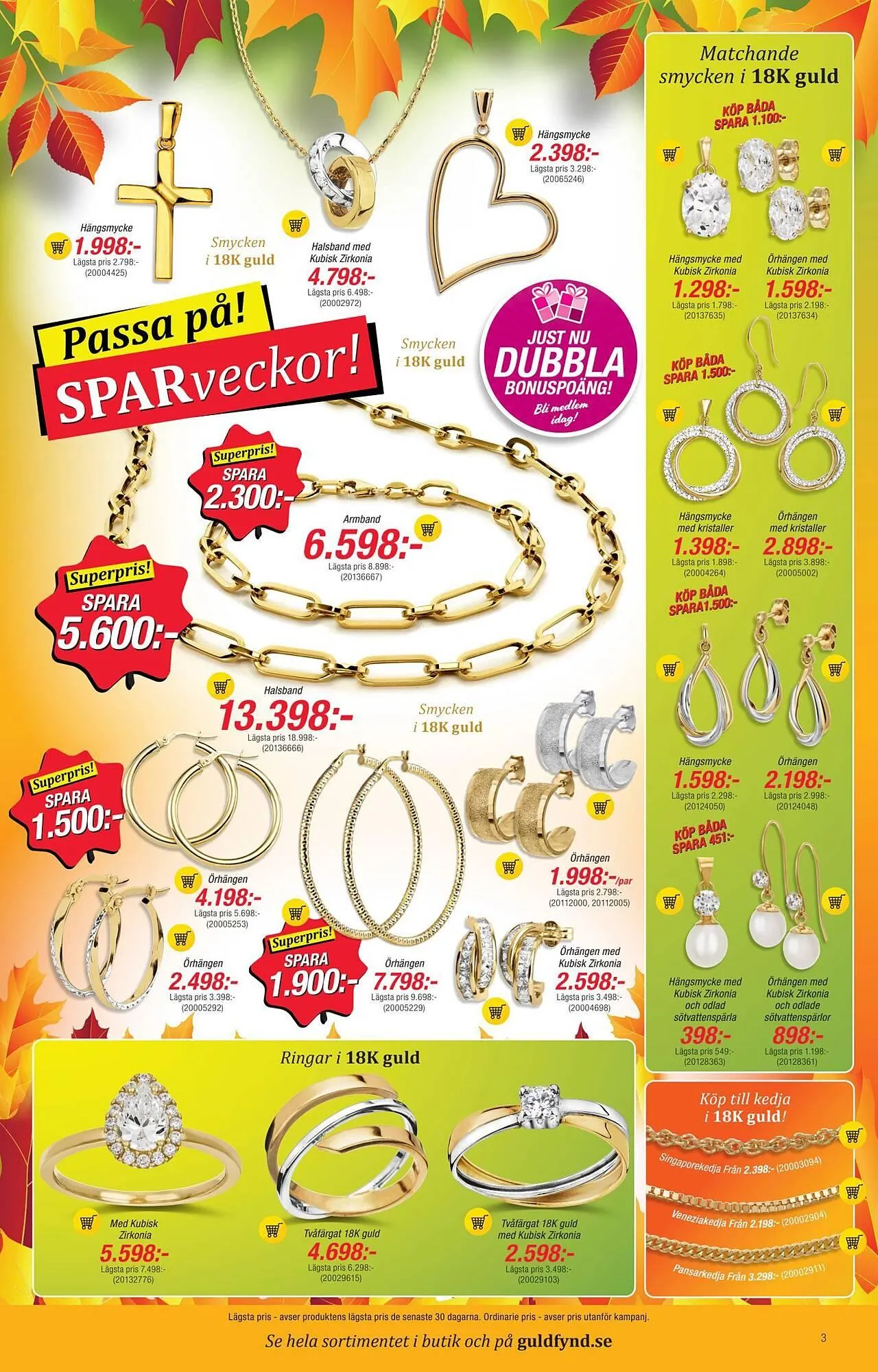Guldfynd reklamblad från 3 september till 15 oktober 2024 - Reklamblad sidor 3