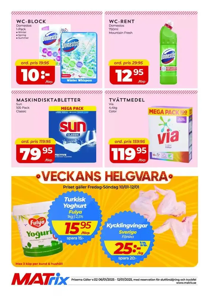 Matrix Veckans Annons från 6 januari till 13 januari 2025 - Reklamblad sidor 4