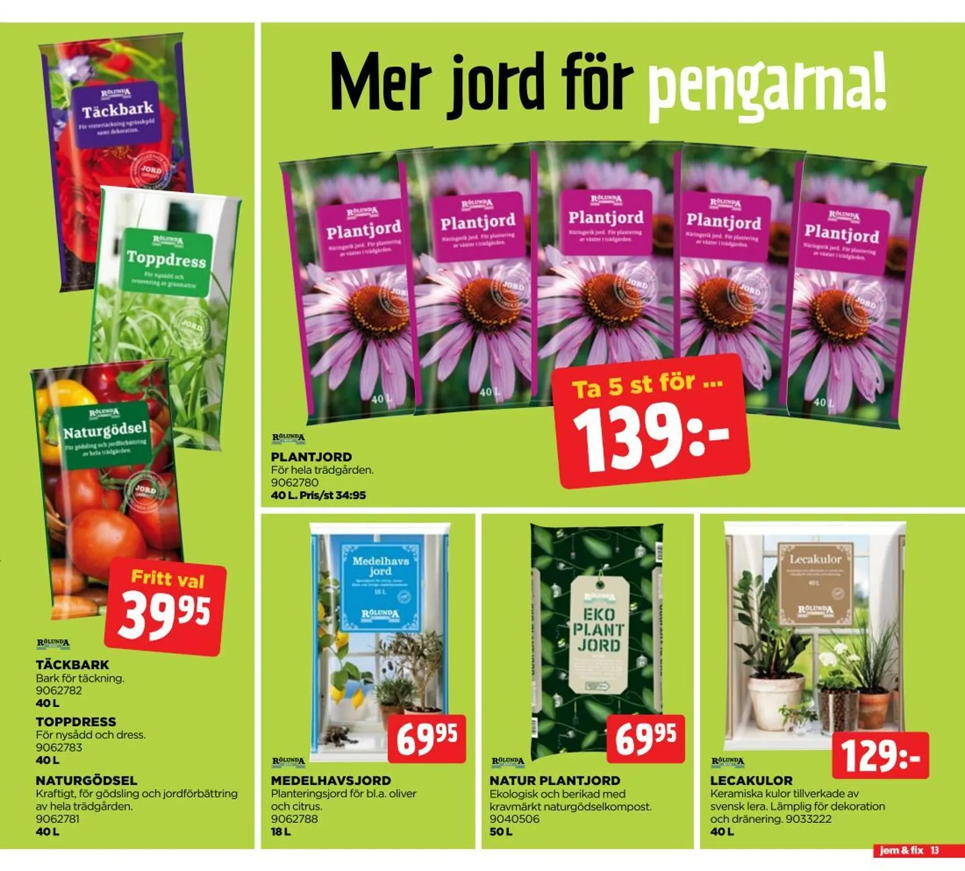 Jem&Fix reklamblad från 10 mars till 23 mars 2025 - Reklamblad sidor 13