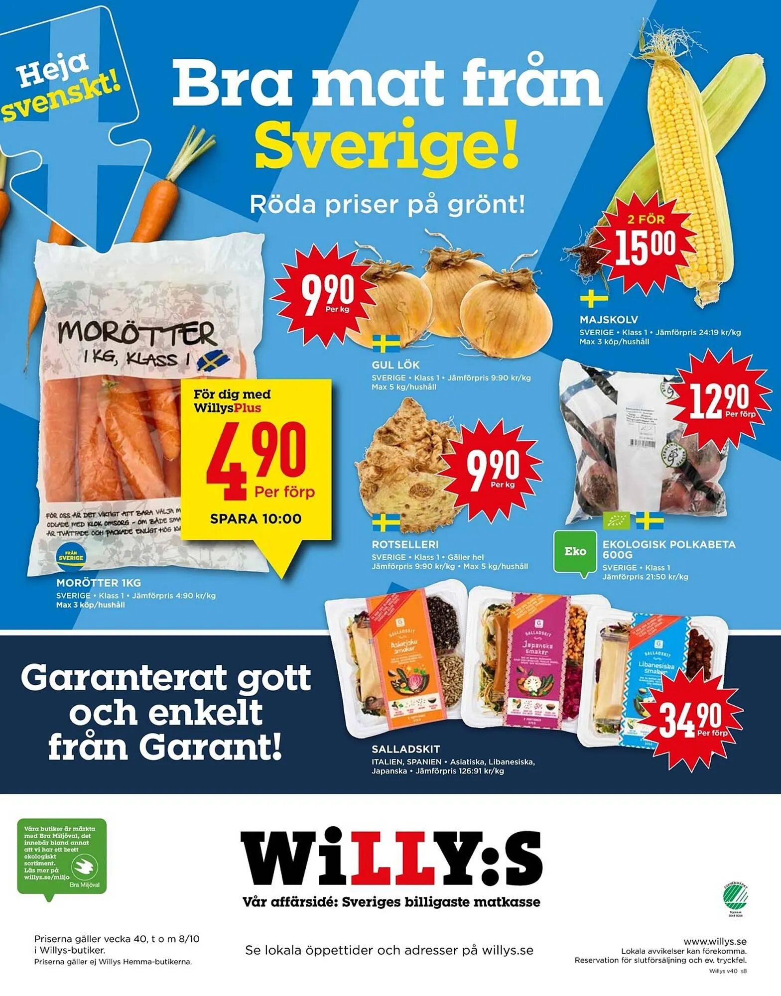Willys reklamblad från 2 oktober till 8 oktober 2023 - Reklamblad sidor 8