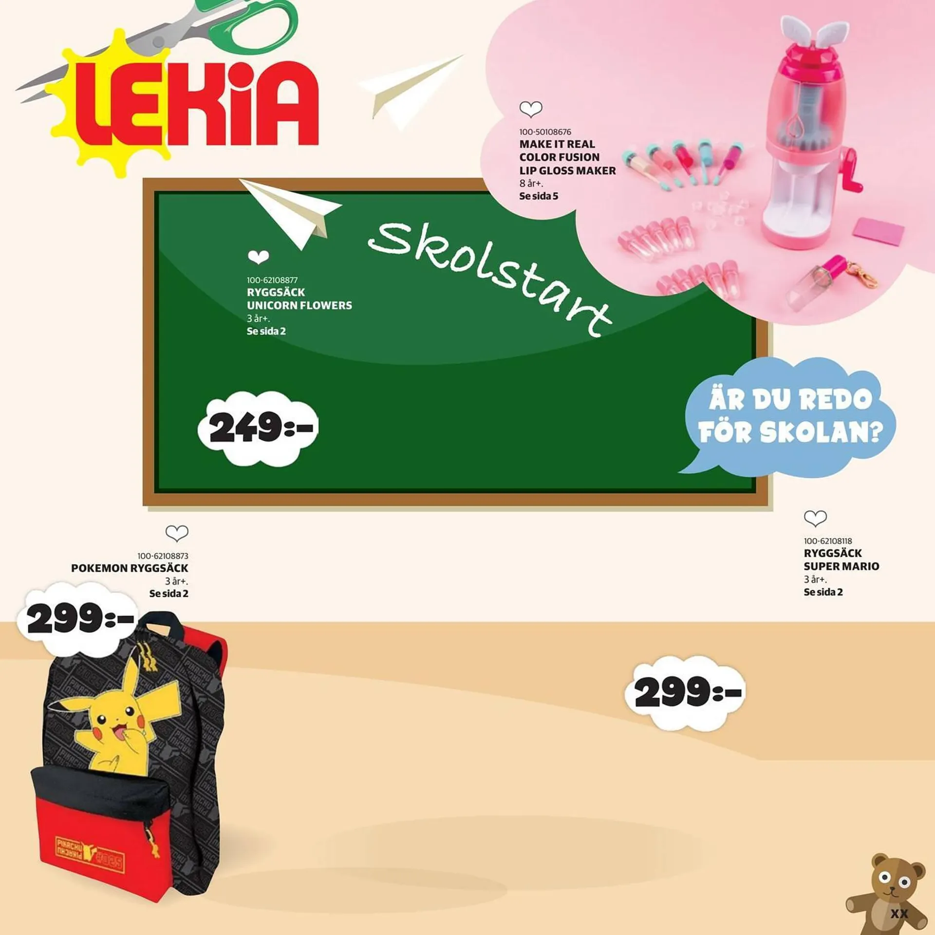 Lekia reklamblad från 16 juli till 13 augusti 2023 - Reklamblad sidor 1