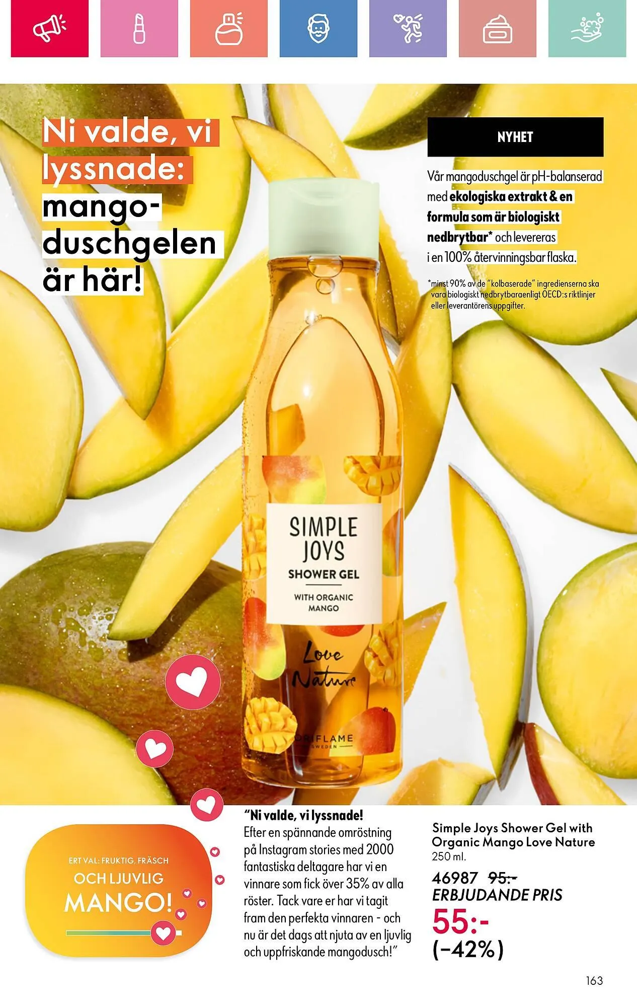 Oriflame reklamblad från 22 juni till 12 juli 2025 - Reklamblad sidor 163