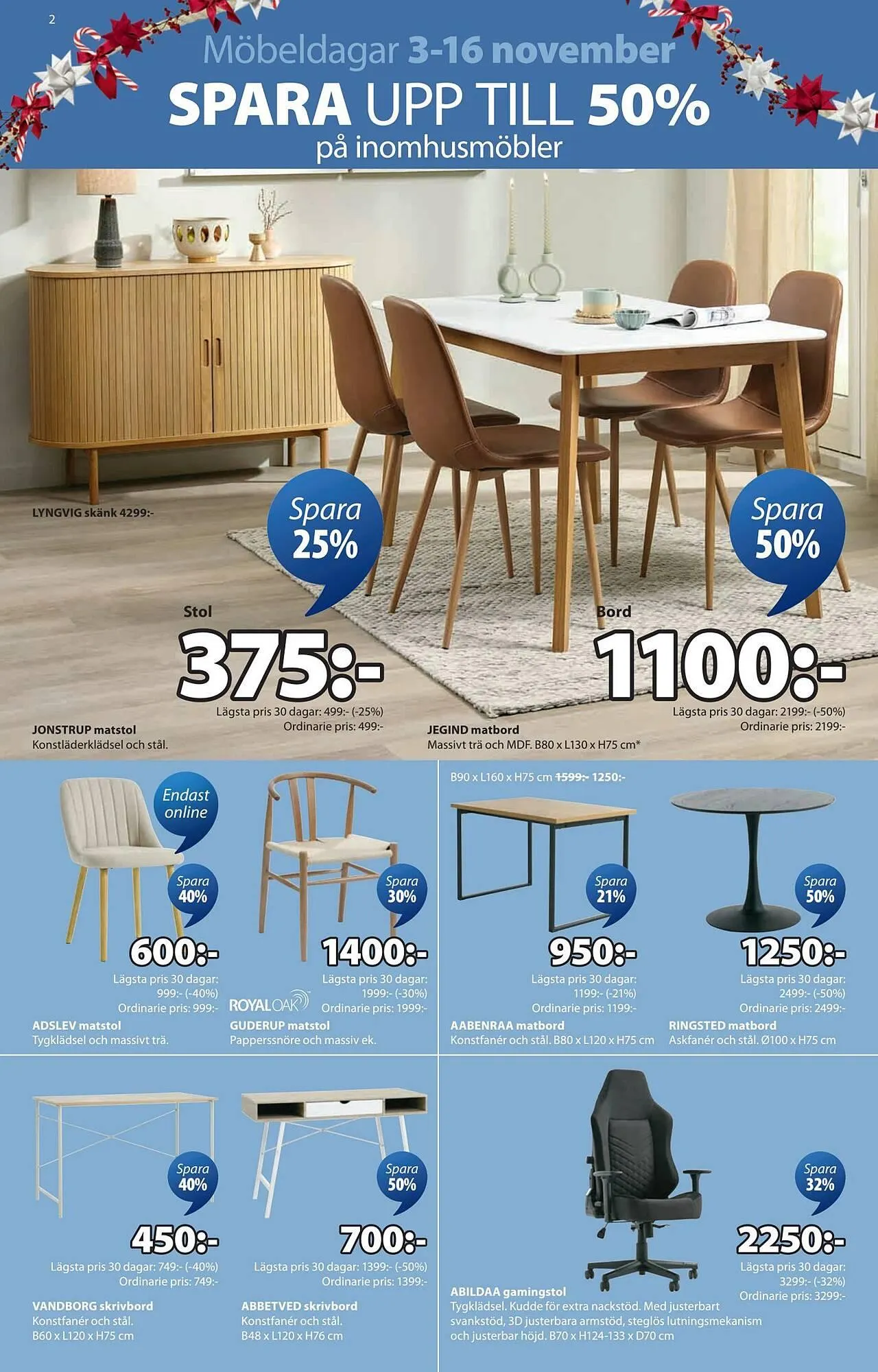 JYSK reklamblad från 3 november till 16 november 2025 - Reklamblad sidor 2