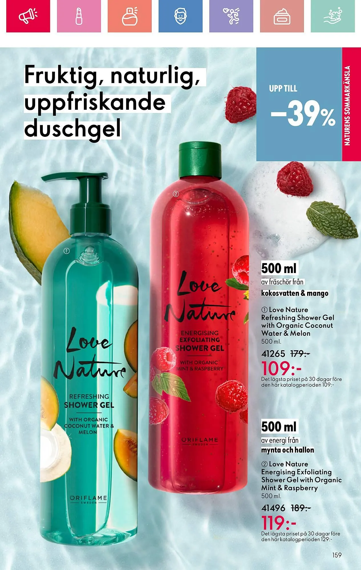 Oriflame reklamblad från 22 juni till 12 juli 2025 - Reklamblad sidor 159