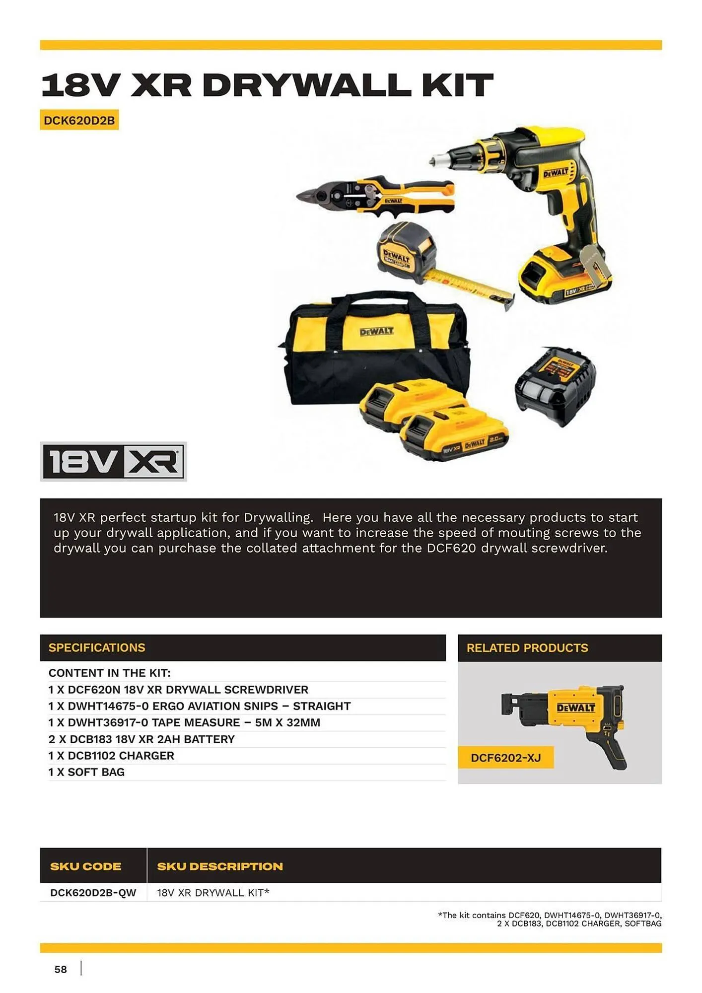 Dewalt reklamblad från 11 januari till 17 januari 2026 - Reklamblad sidor 58