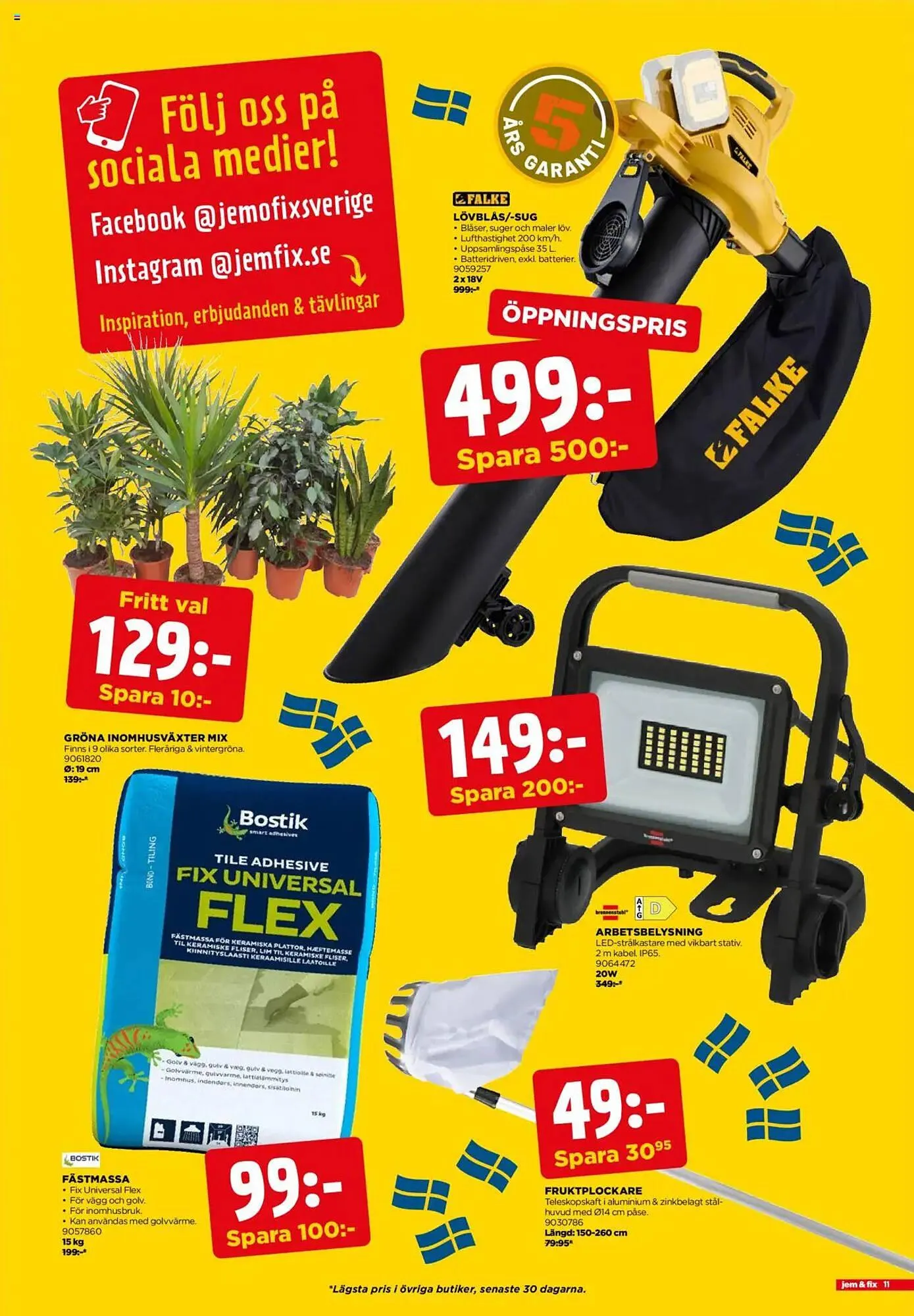 Jem&Fix reklamblad från 6 oktober till 12 oktober 2025 - Reklamblad sidor 11