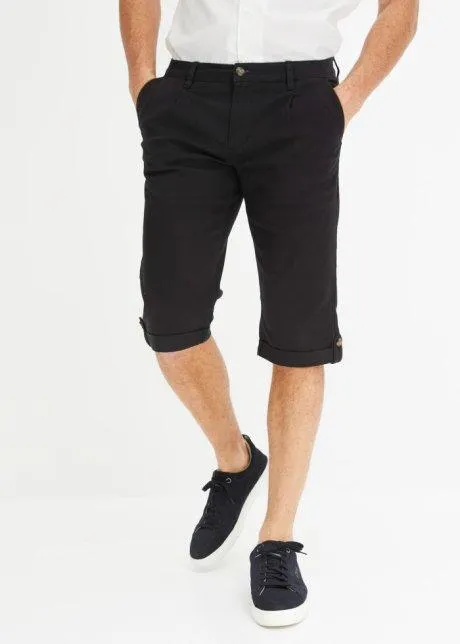 Långa bermudas med midjeveck, regular Fit
