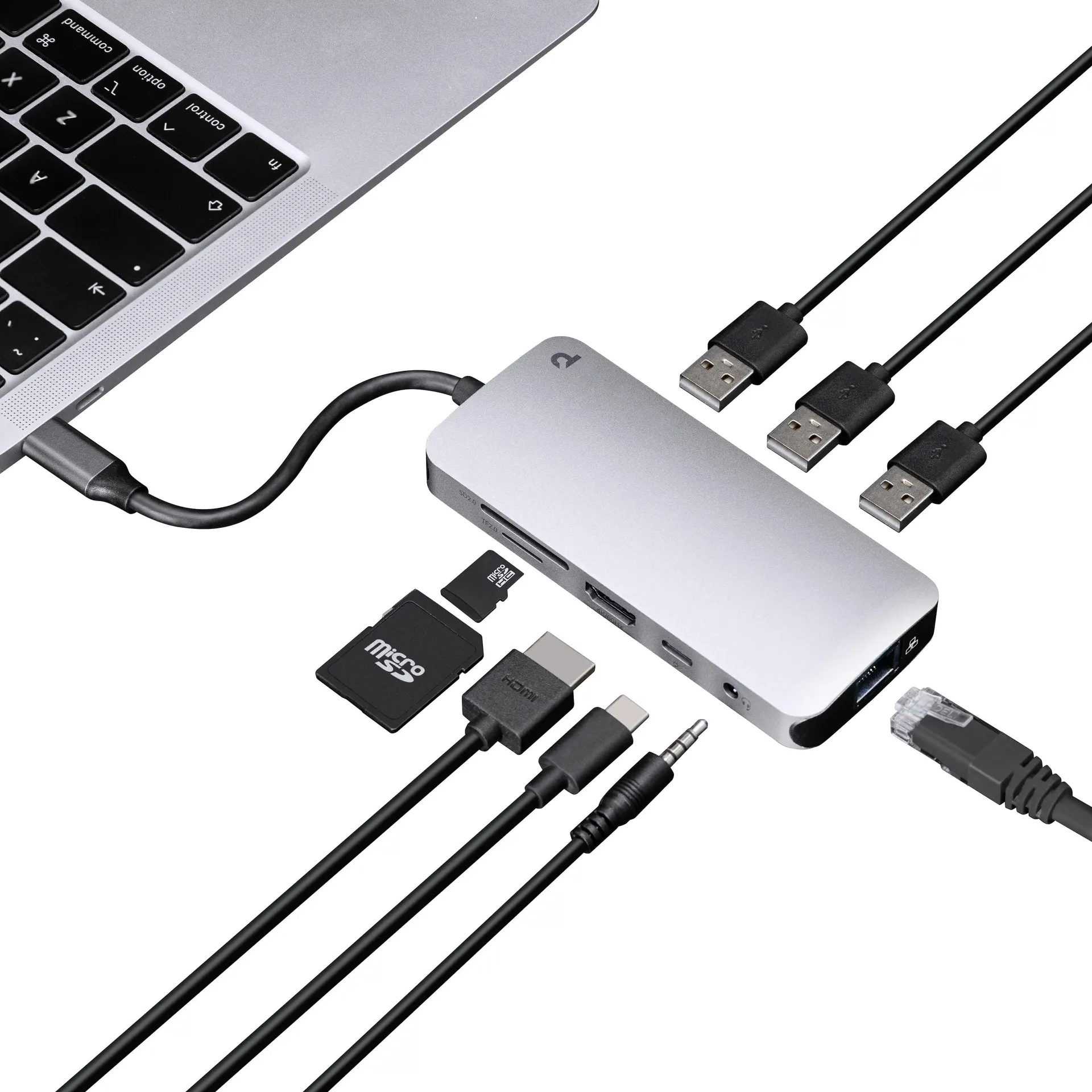 Plexgear 9-portars USB-C multiadapter CB1022