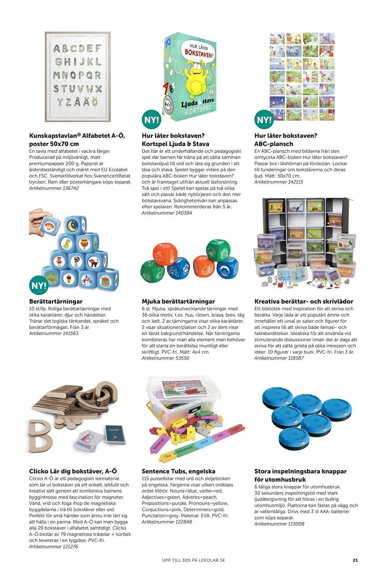 Lekolar reklamblad från 23 februari till 31 december 2024 - Reklamblad sidor 21