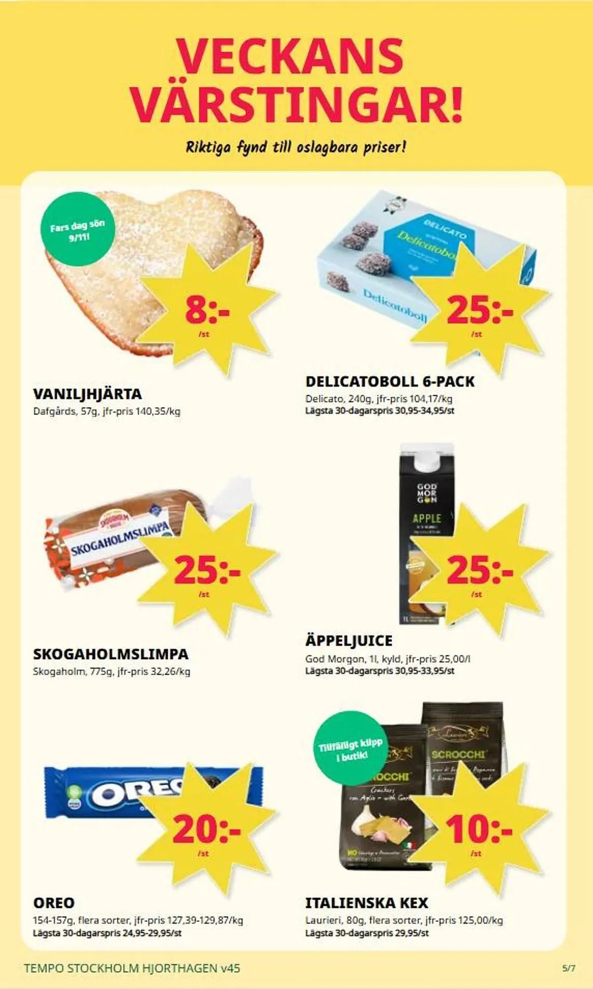 Tempo reklamblad från 3 november till 9 november 2025 - Reklamblad sidor 5
