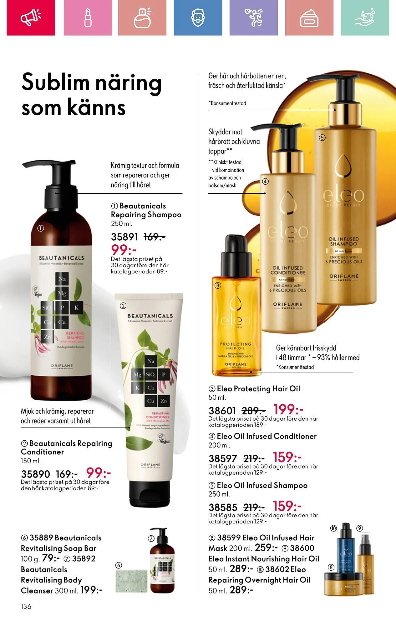 Oriflame reklamblad från 20 april till 9 maj 2025 - Reklamblad sidor 136