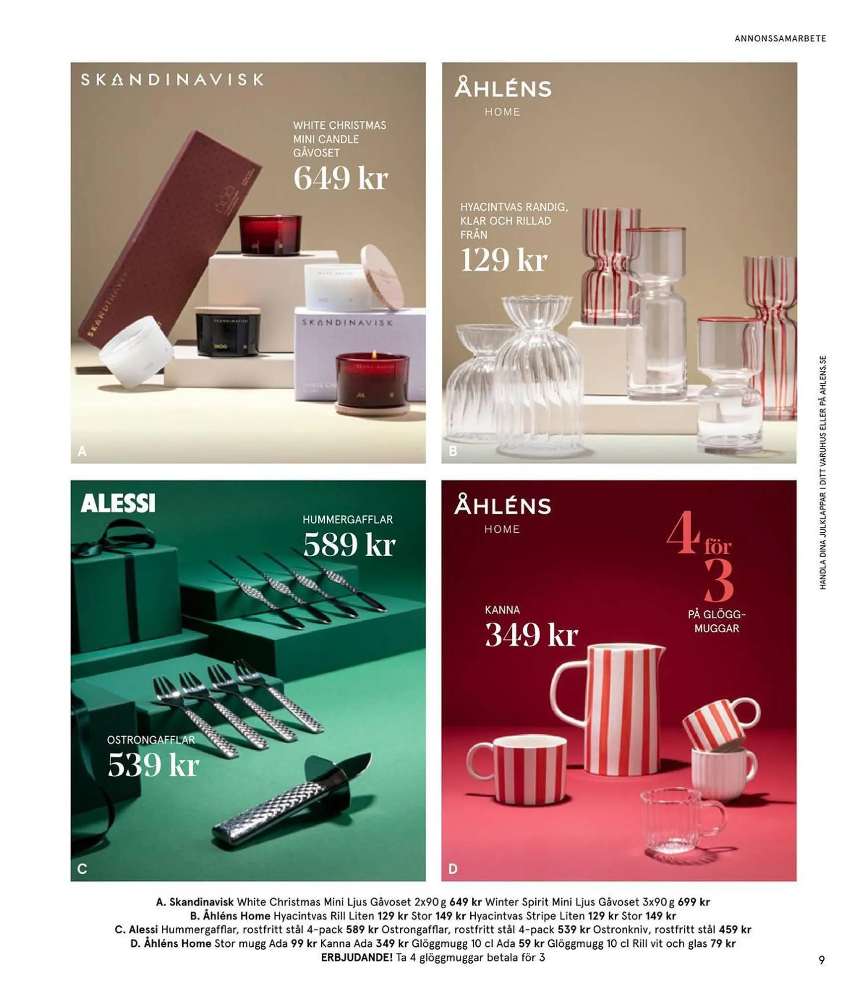 Åhléns reklamblad från 24 november till 24 december 2023 - Reklamblad sidor 9