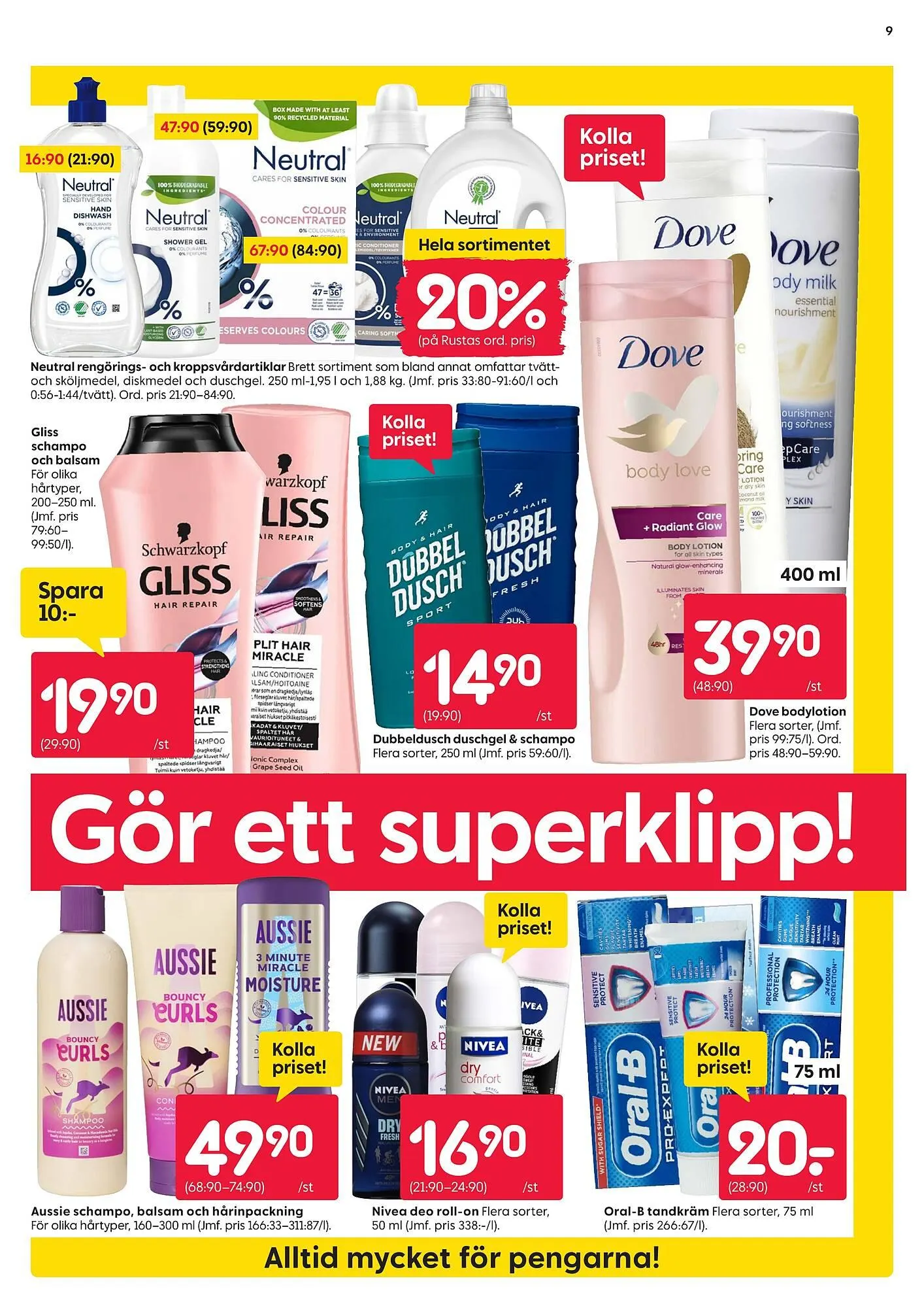 Rusta reklamblad från 24 mars till 30 mars 2025 - Reklamblad sidor 9