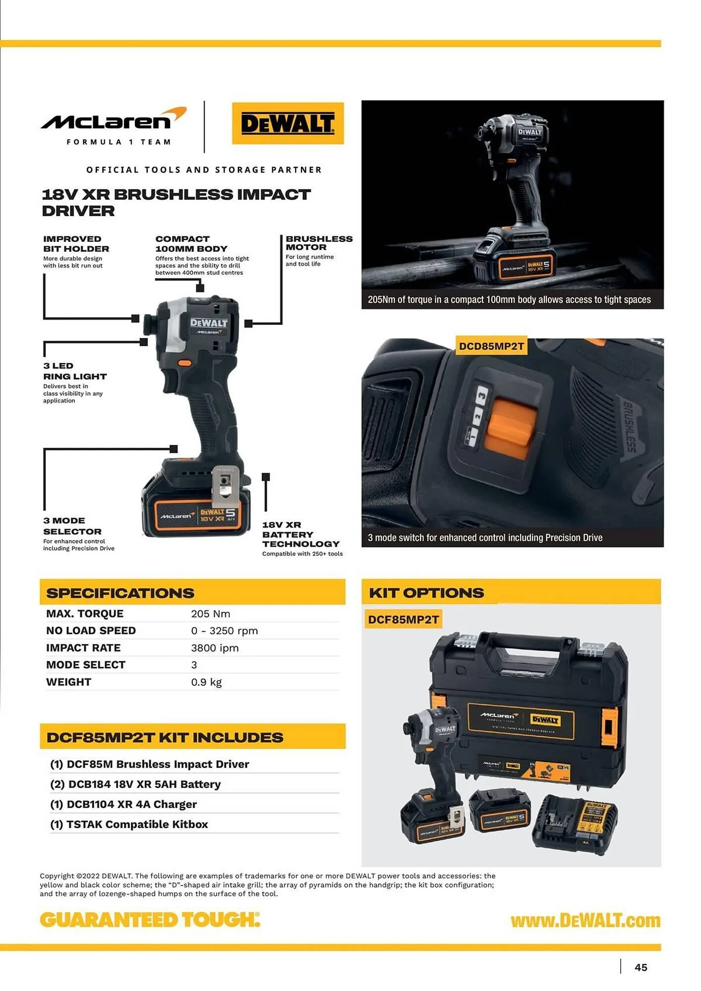 Dewalt reklamblad från 9 maj till 31 augusti 2025 - Reklamblad sidor 45