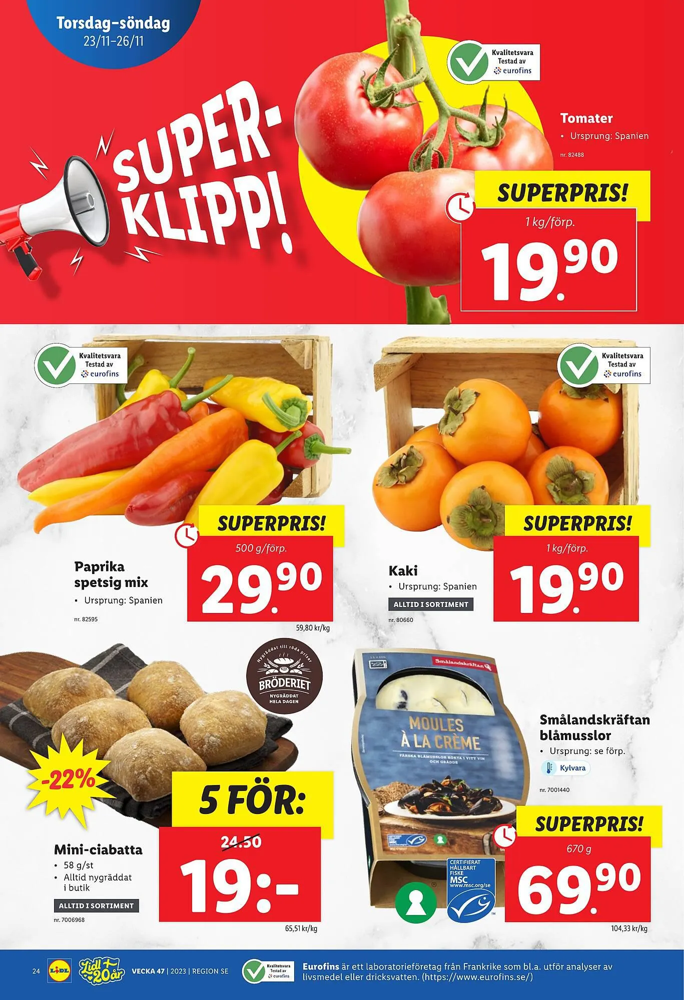 Lidl reklamblad från 20 november till 26 november 2023 - Reklamblad sidor 28