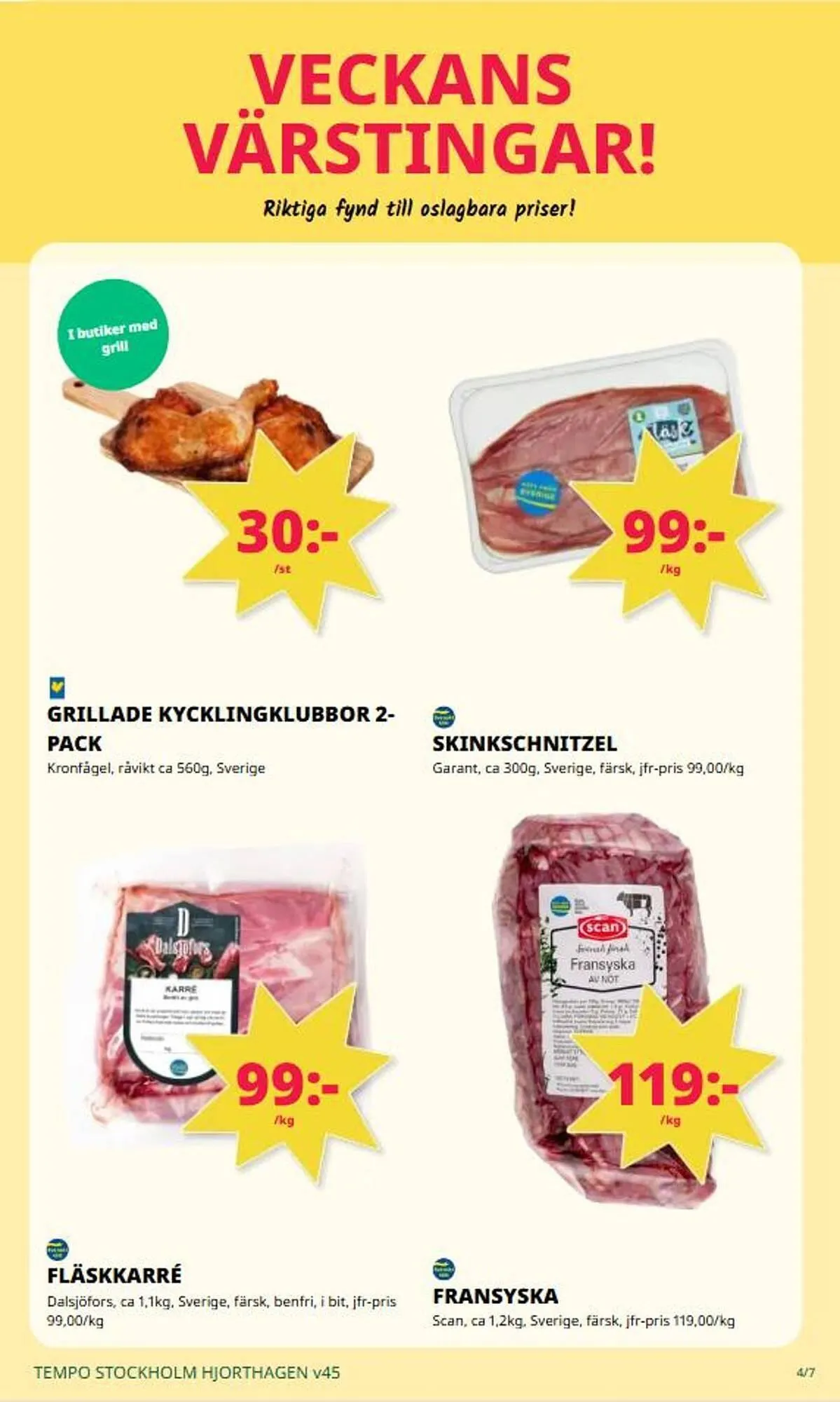 Tempo reklamblad från 3 november till 9 november 2025 - Reklamblad sidor 4