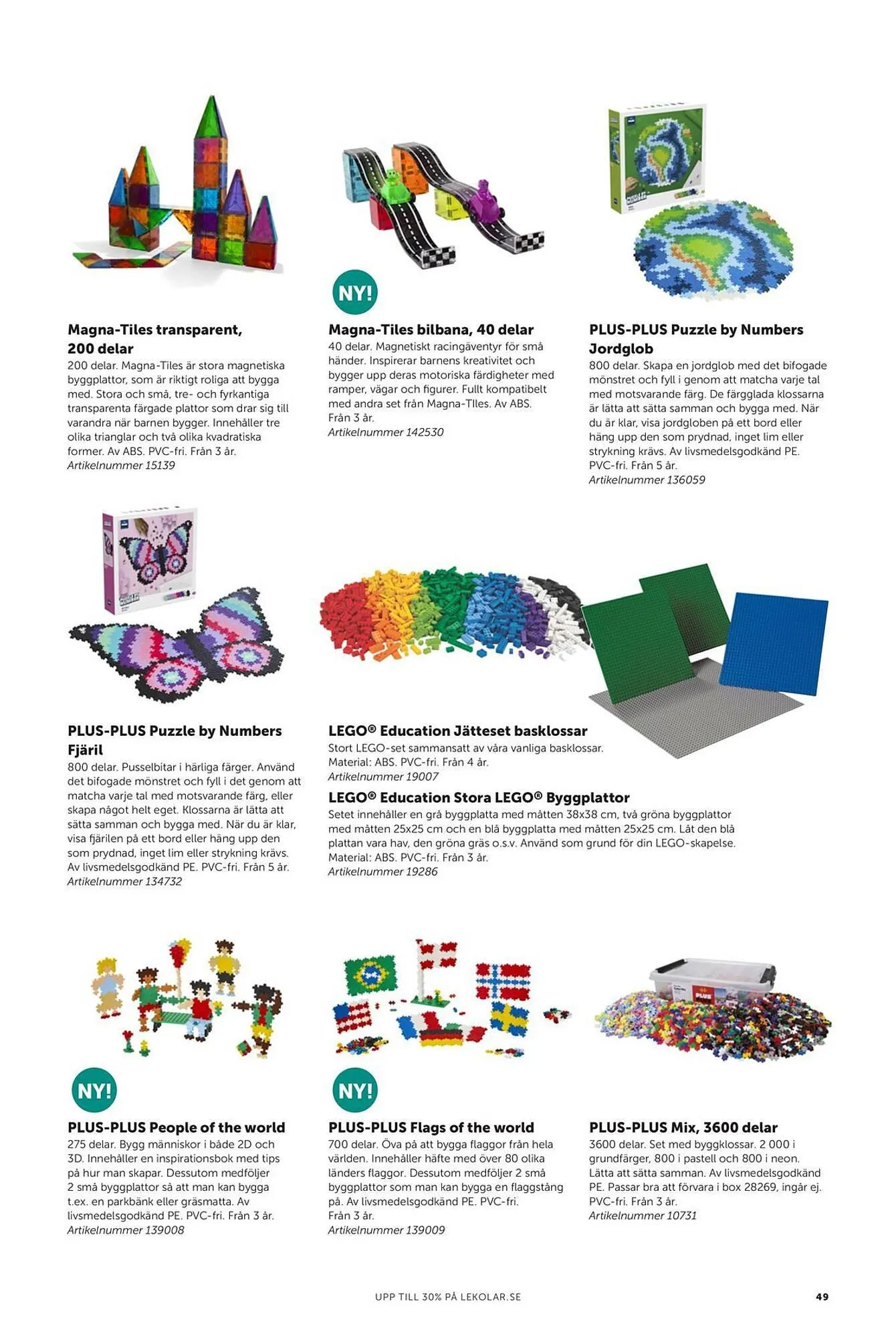 Lekolar reklamblad från 23 februari till 31 december 2024 - Reklamblad sidor 49