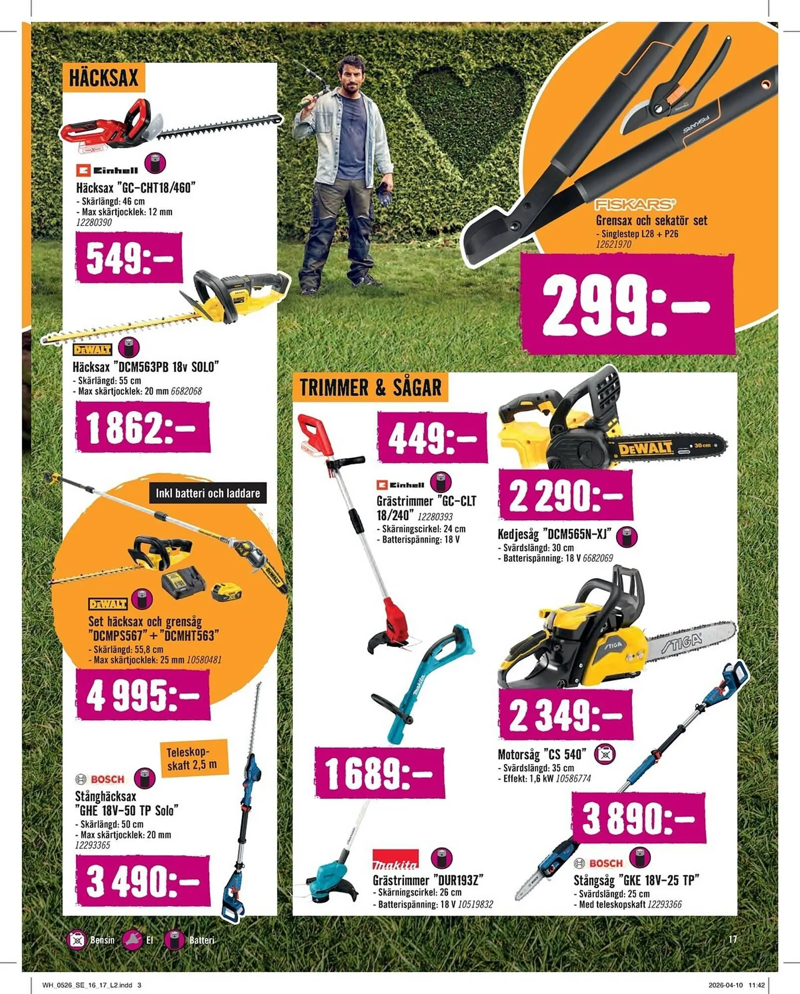 Hornbach reklamblad från 4 maj till 30 maj 2026 - Reklamblad sidor 17