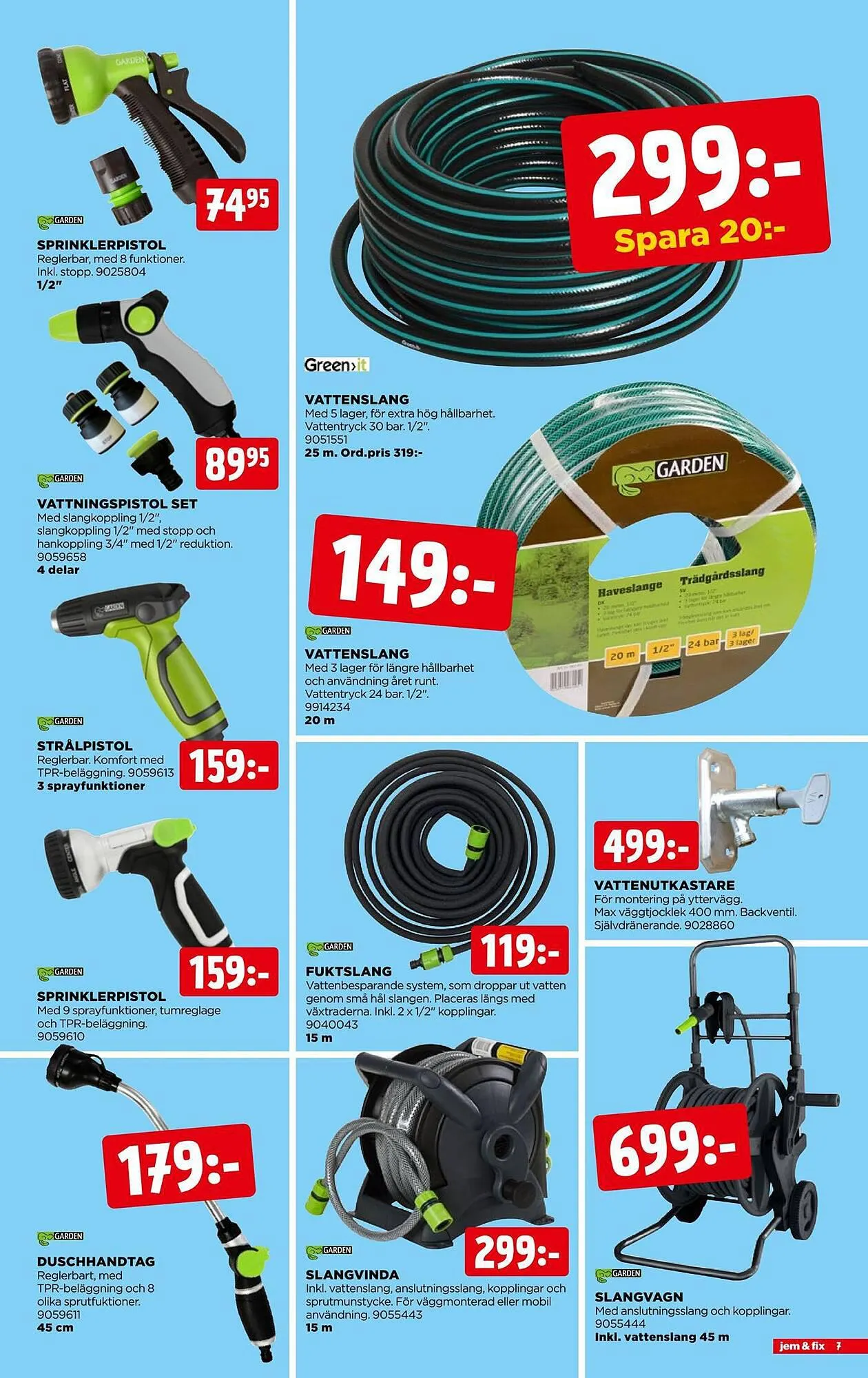 Jem&Fix reklamblad från 9 juli till 16 juli 2023 - Reklamblad sidor 7