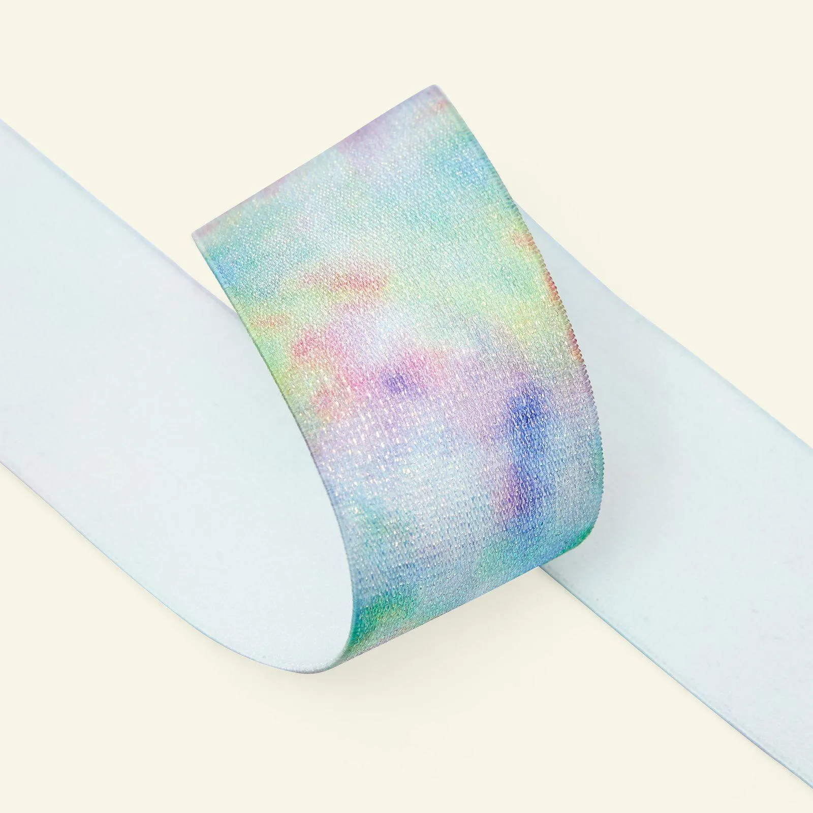 Resår 40mm multi glitter batik 1m