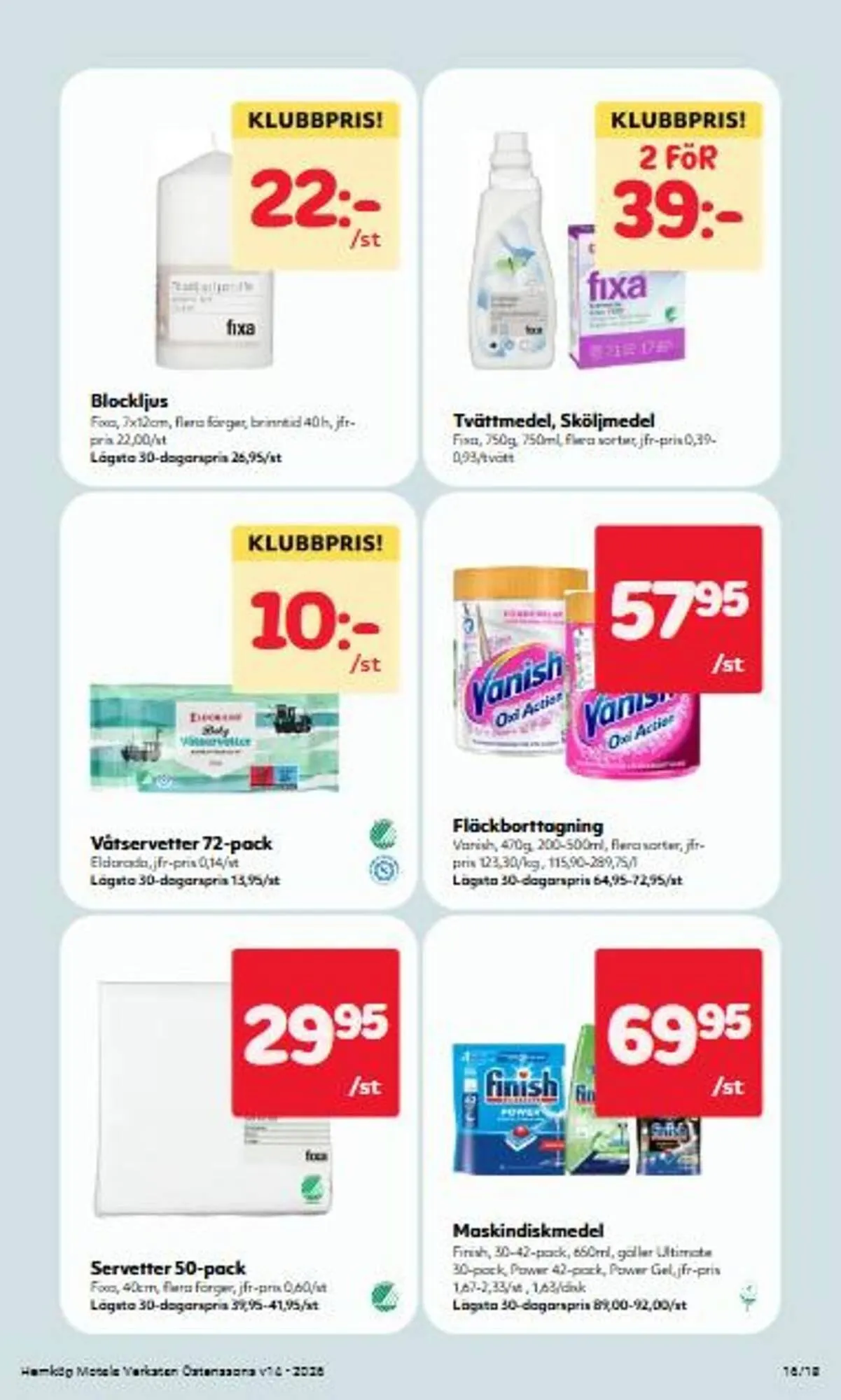 Hemköp reklamblad från 30 mars till 5 april 2026 - Reklamblad sidor 16