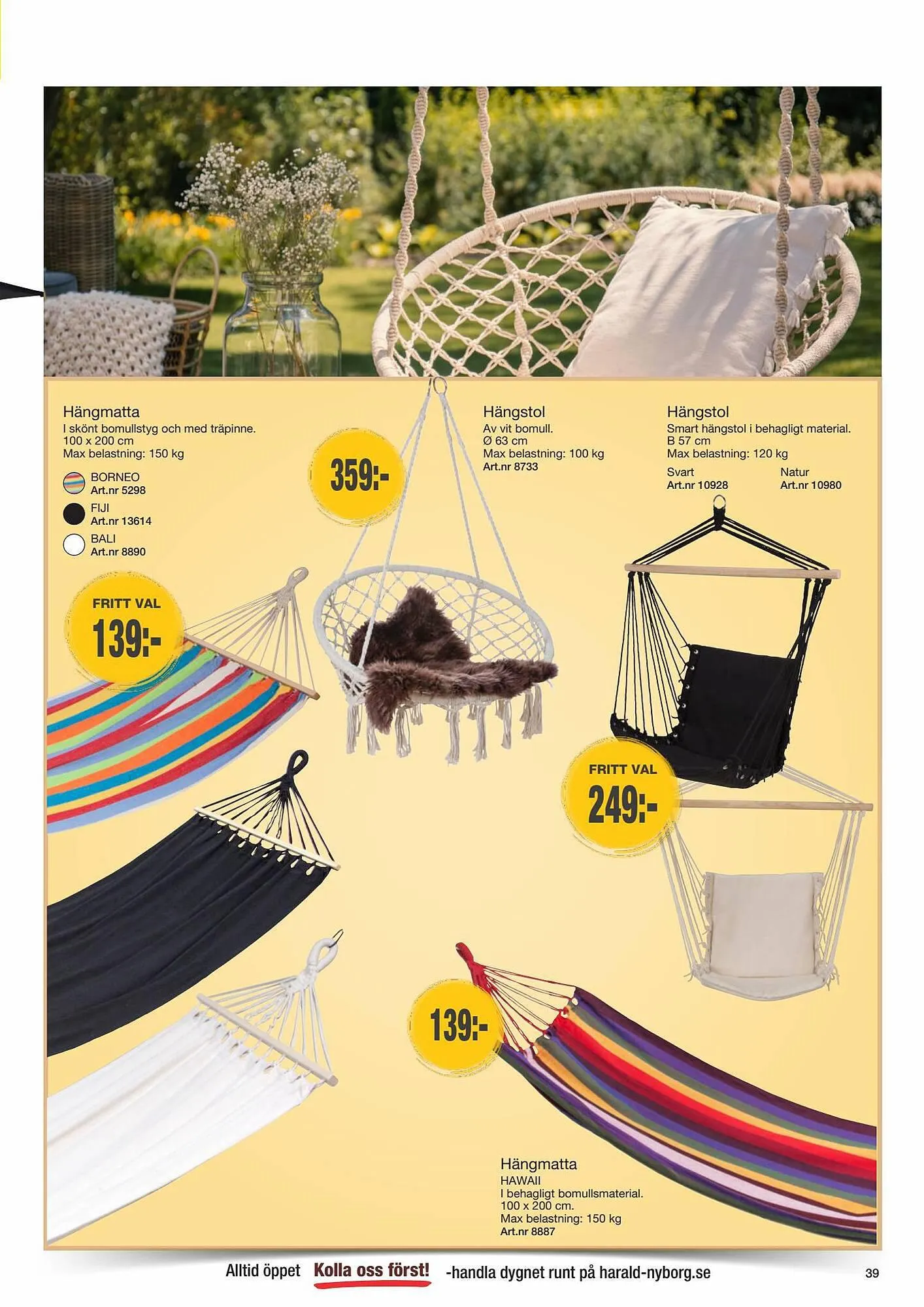 Harald Nyborg reklamblad från 11 juni till 31 oktober 2023 - Reklamblad sidor 39