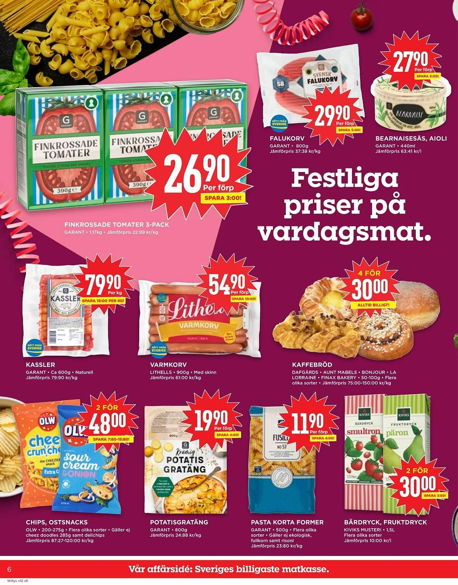 Willys reklamblad från 17 mars till 23 mars 2025 - Reklamblad sidor 6