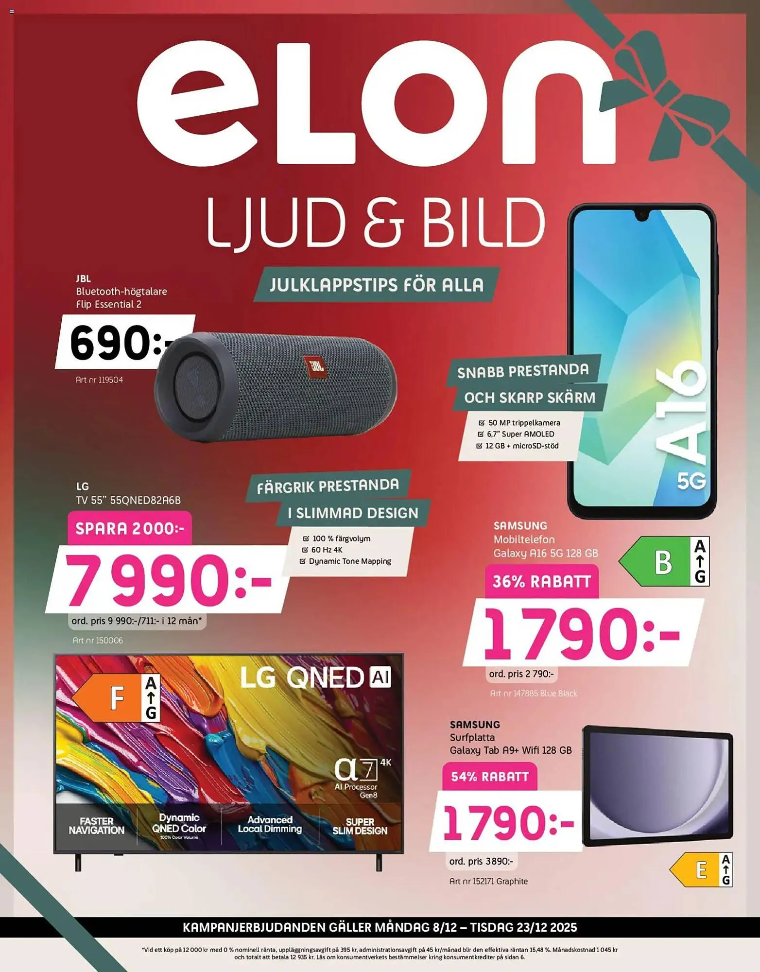 Elon reklamblad från 8 december till 23 december 2025 - Reklamblad sidor 1