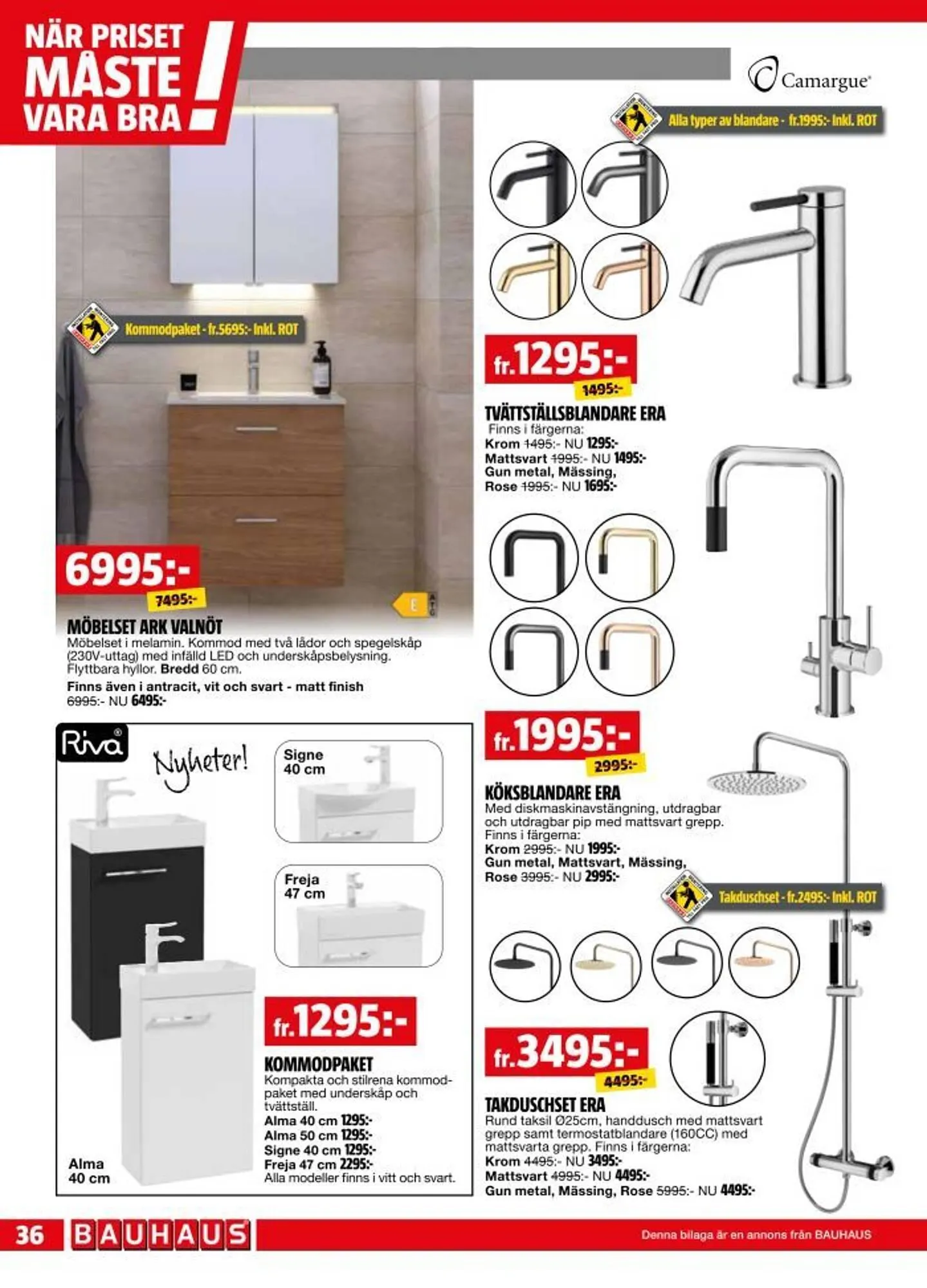 Bauhaus reklamblad från 28 april till 11 maj 2025 - Reklamblad sidor 36