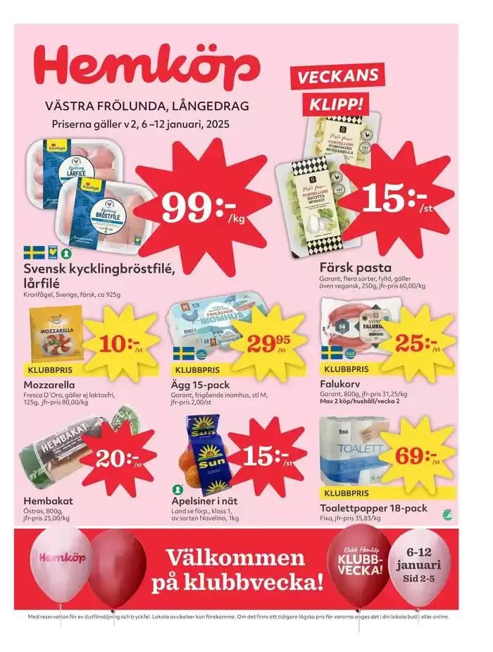 Top-deals för alla kunder från 6 januari till 12 januari 2025 - Reklamblad sidor 1