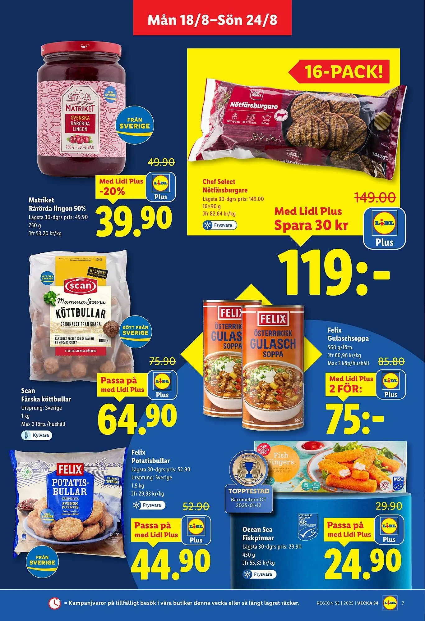 Lidl reklamblad från 18 augusti till 24 augusti 2025 - Reklamblad sidor 7