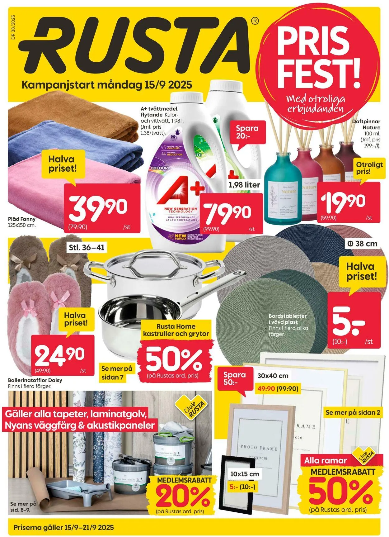 Rusta från 16 september till 30 september 2025 - Reklamblad sidor 1