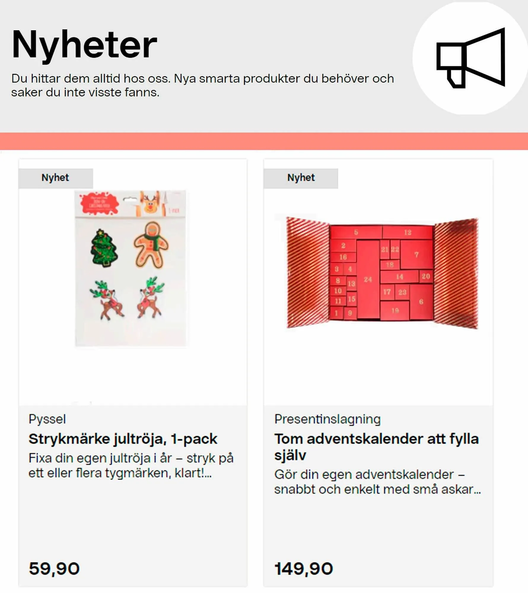 Clas Ohlson reklamblad från 31 oktober till 30 november 2023 - Reklamblad sidor 2