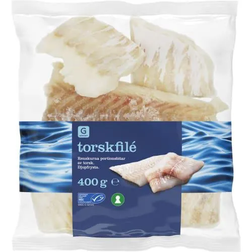 Torskfilé Portionbitar Frysta
