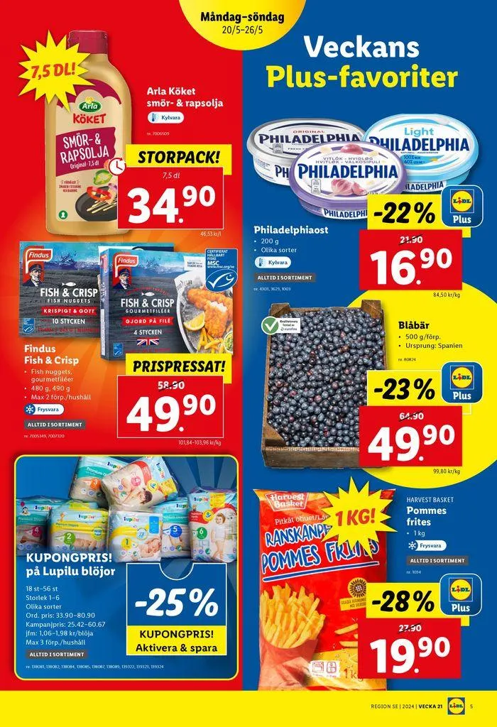 Nationell ERBJUDANDEN VECKA 21 från 20 maj till 26 maj 2024 - Reklamblad sidor 5