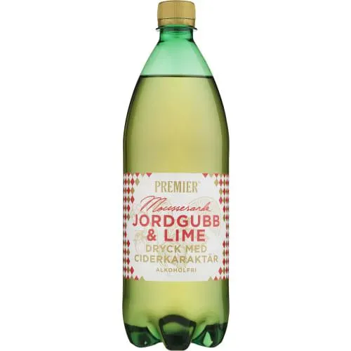 Jordgubb Lime Mousserande Dryck Ciderkaraktär Pet