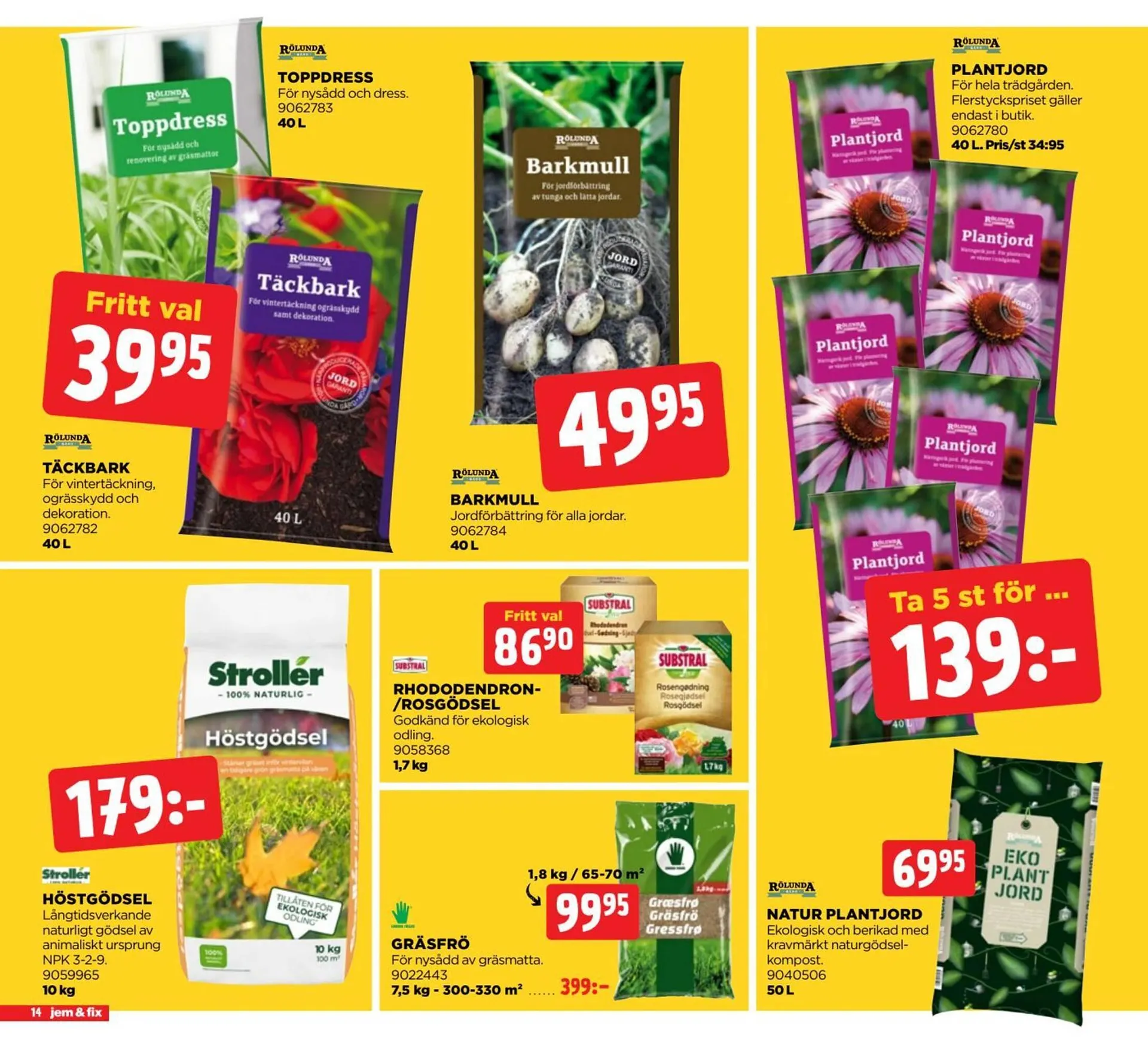 Jem&Fix reklamblad från 4 augusti till 24 augusti 2025 - Reklamblad sidor 14