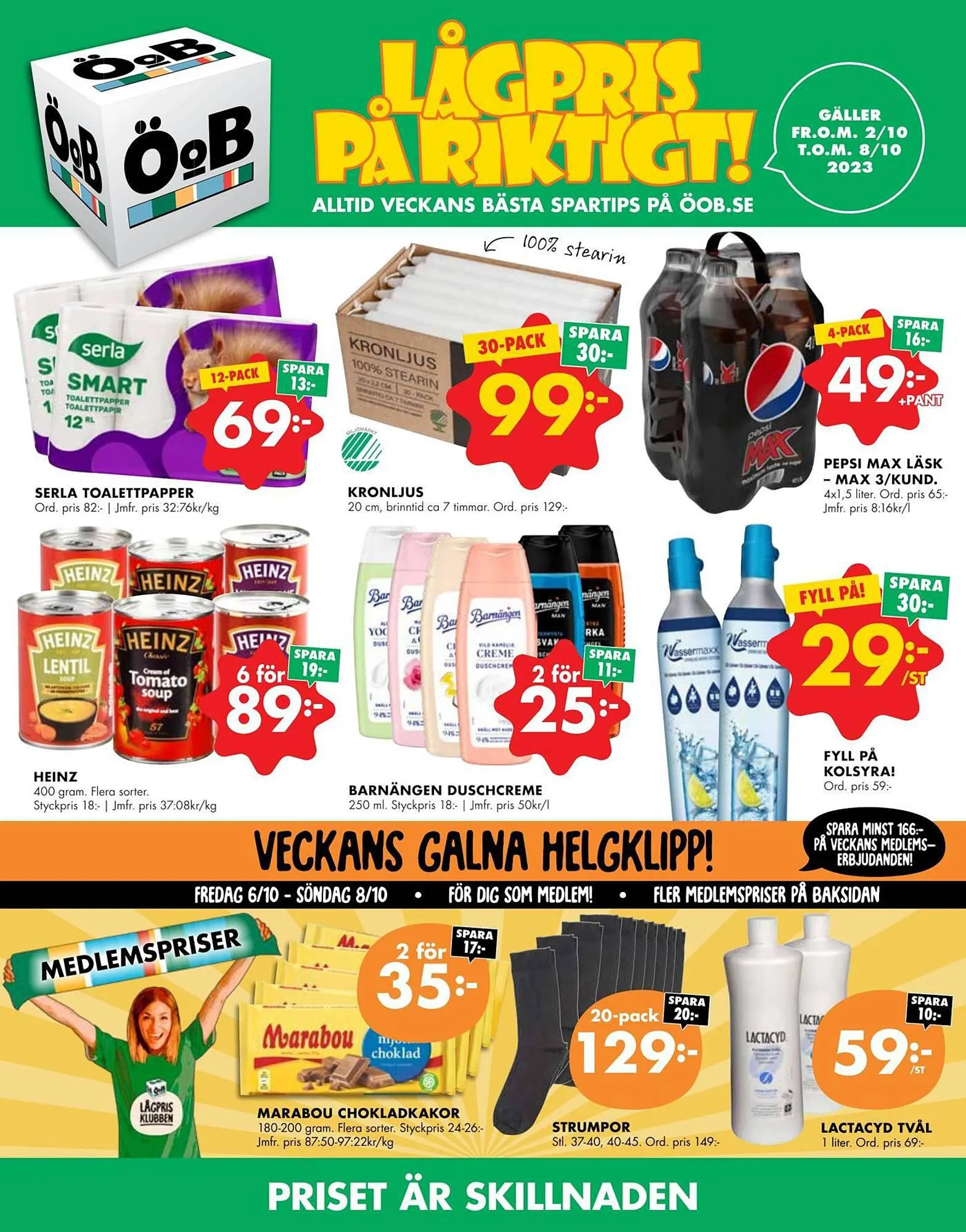 ÖoB reklamblad från 1 oktober till 8 oktober 2023 - Reklamblad sidor 1