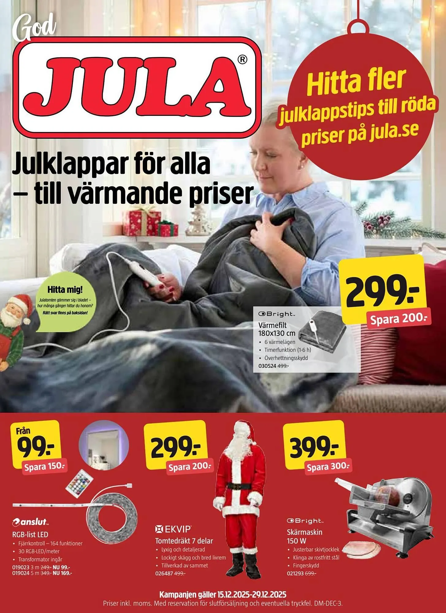 Jula reklamblad från 15 december till 30 december 2025 - Reklamblad sidor 1