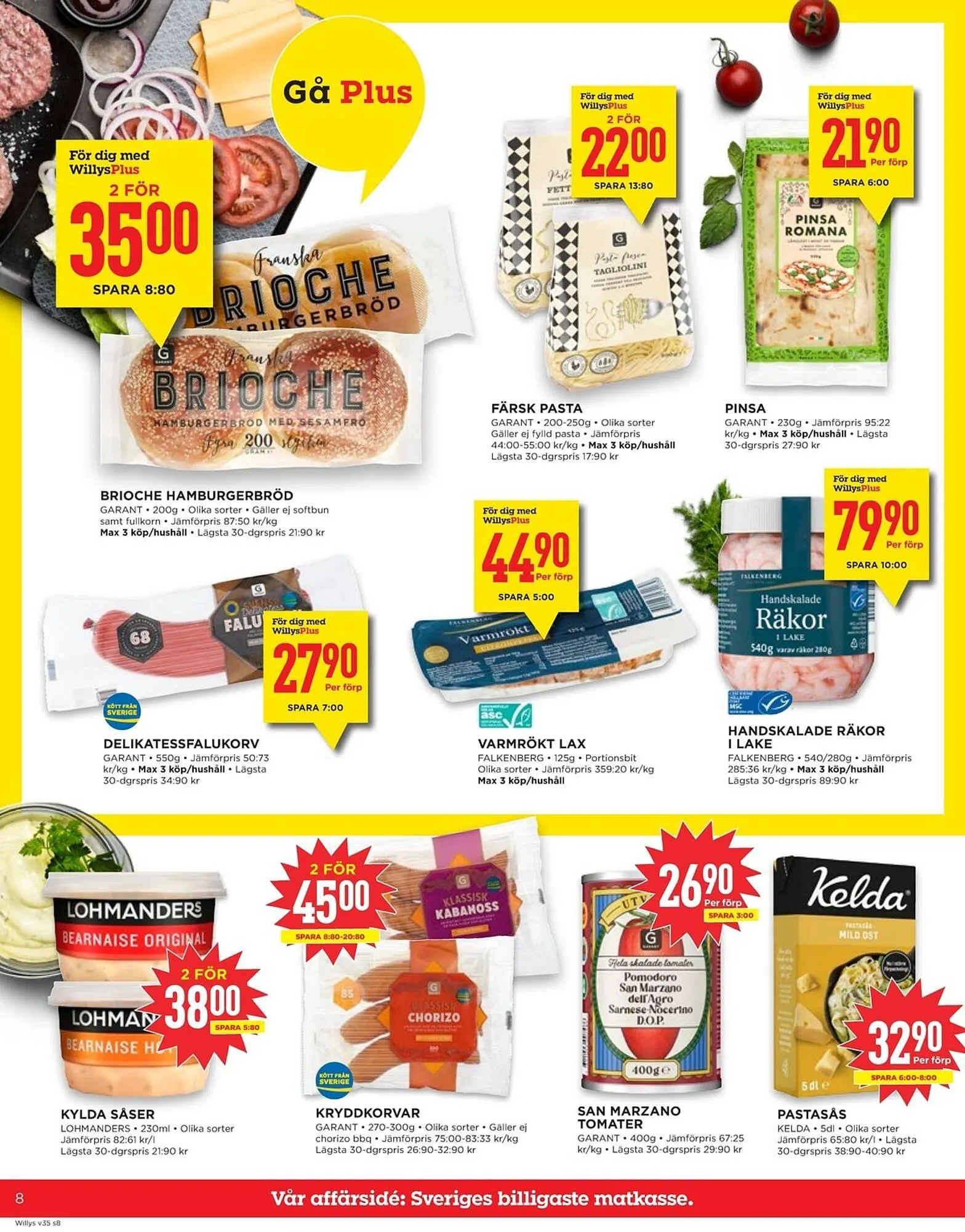 Willys reklamblad från 25 augusti till 31 augusti 2025 - Reklamblad sidor 8
