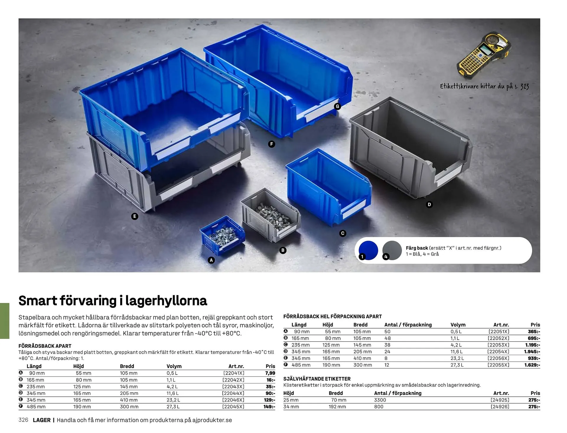 AJ Produkter reklamblad från 1 januari till 31 december 2025 - Reklamblad sidor 326