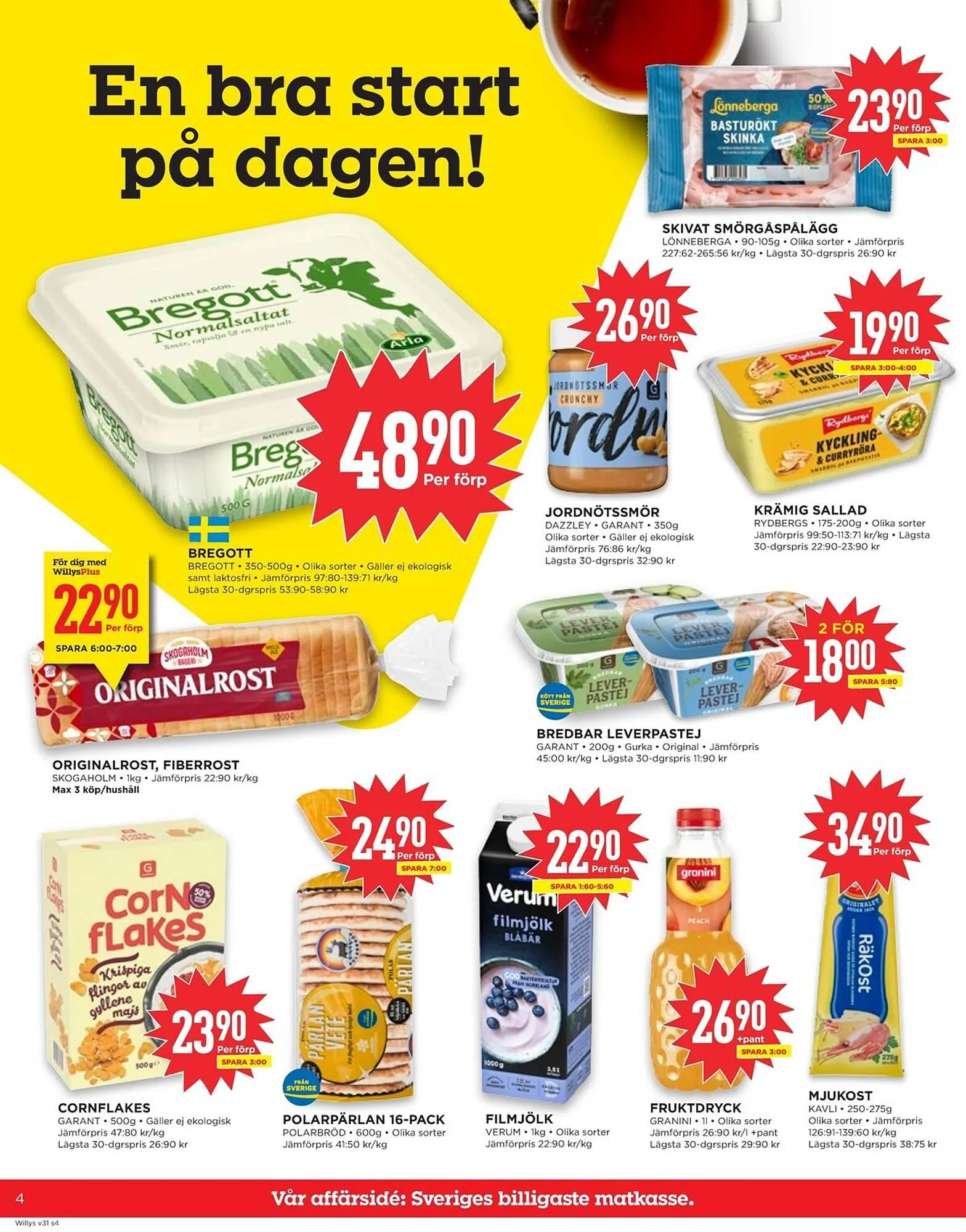 Willys reklamblad från 28 juli till 3 augusti 2025 - Reklamblad sidor 4