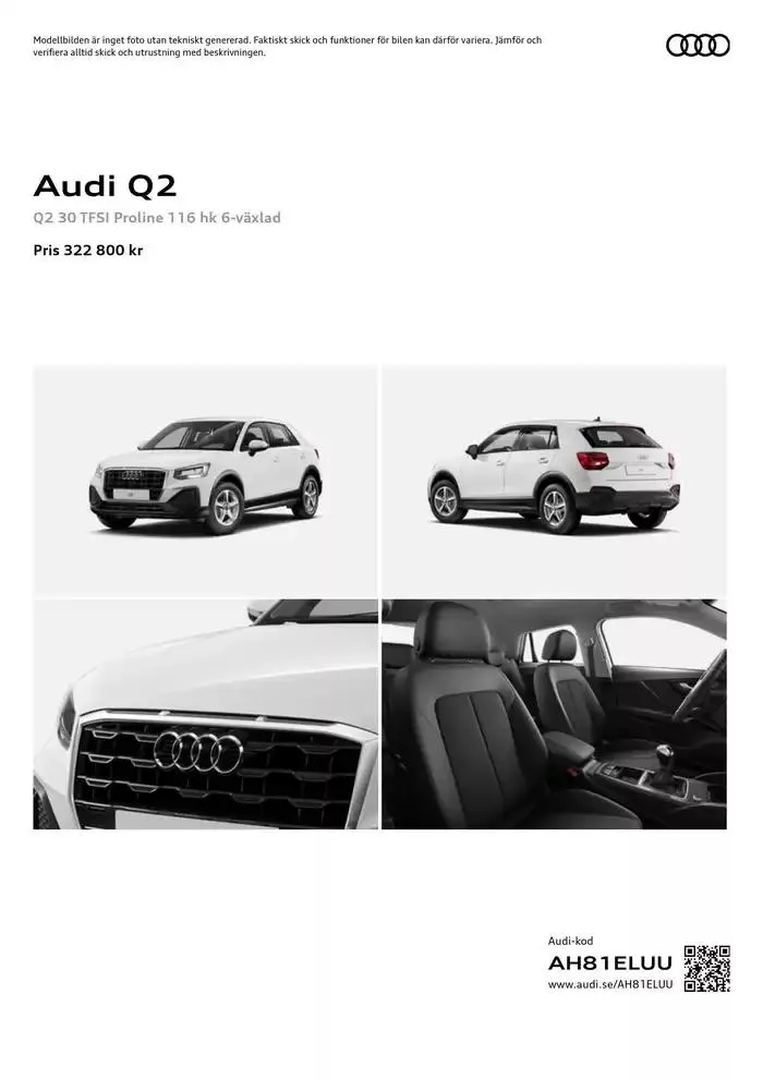 Audi Q2 från 27 november till 27 november 2025 - Reklamblad sidor 1